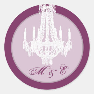 Sticker Rond 20 - 1,5 Enveloppe Chandelier en cristal de sceau 