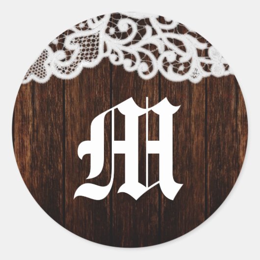 Sticker Rond 20 - 1,5 Enveloppe Pays de phoque Grange foncée Bo (Devant)