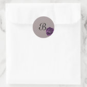 Sticker Rond 20 - 1,5 Enveloppe Rose violet de phoque (Sac)