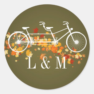 Sticker Rond 20 - 1,5 Enveloppe Sceau Brown Double Vélo