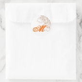 Sticker Rond 20 - 1,5 Enveloppe Sceau Chute Filigree Automne Sw (Sac)