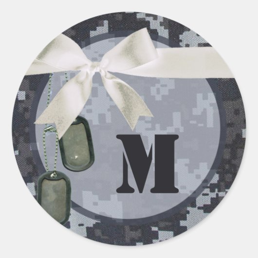 Sticker Rond 20 - 1,5 Enveloppe Sceau Marine IMPRIMER NUMÉRIQUE (Devant)