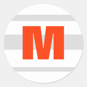 Sticker Rond 20 - 1,5 Enveloppe Sceau Neon Moderne Frappe Orang