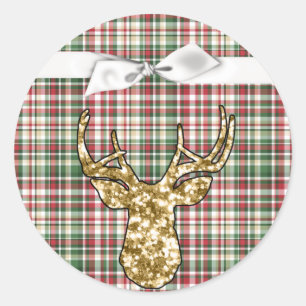 Sticker Rond 20 - 1,5 Enveloppe Sceau Parties scintillant or Pl