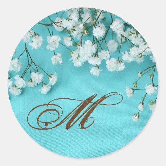 Sticker Rond 20 - 1,5 Enveloppe Sceau Printemps Babys Fleur res (Devant)