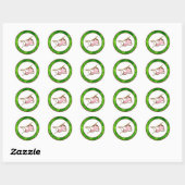 Sticker Rond 20 - 1,5" Enveloppe Sceau SingeSwing Jungle Safari (Feuille)