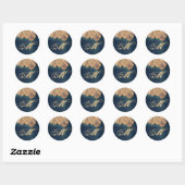 Sticker Rond 20 - 1,5 Enveloppe Seal String Lights Night Lanter (Feuille)