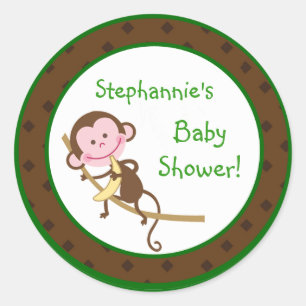 Sticker Rond 20 - 1,5" jungle Safar de MonkeySwing