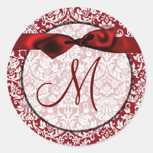 Sticker Rond 20 - 1,5 Monogramme de phoque d'enveloppe Noël XMA