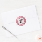 Sticker Rond 20 - 1,5 Rose d'enveloppe Parties scintillant or (Enveloppe)