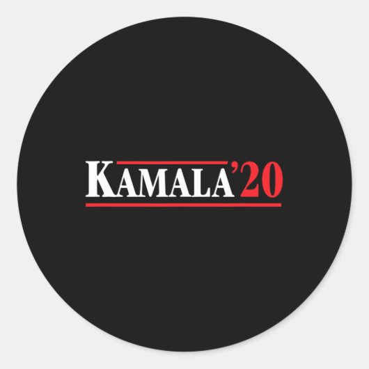 Sticker Rond 20 Kamala Harris 2020 (Devant)