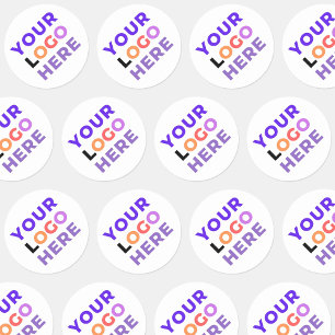 Sticker Rond 20 Logo d'entreprise personnalisé   Marqué