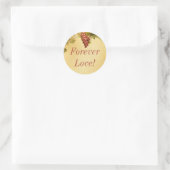 Sticker Rond 20 Vignoble Mariage Enveloppe Sceau (Sac)