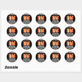 Sticker Rond 20e 20 ans Mariage Anniversaire drôle Couple pour (Feuille)