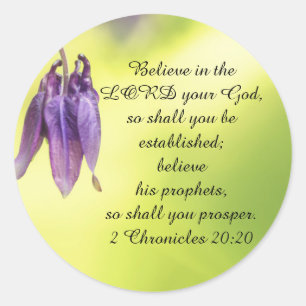 Sticker Rond 20h20 de Chronicles des textes 2 de bible