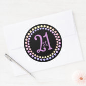 Sticker Rond 21e (Enveloppe)