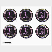Sticker Rond 21e (Feuille)