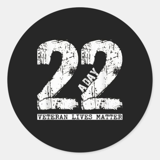 Sticker Rond 22 Chemise Vétérinaire par jour - 22 Suicide Vétér (Devant)