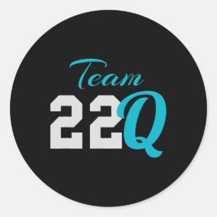 Sticker Rond 22q Pour 22q11 Sensibilisation à la suppression de