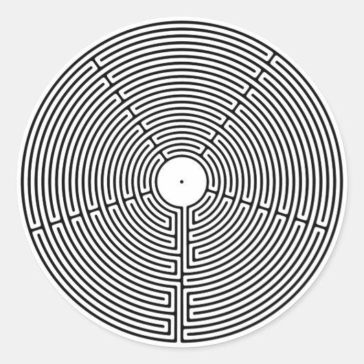 Sticker Rond 23 Circuit Labyrinthe (Devant)