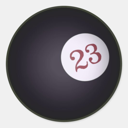 Sticker Rond 23 Quatre Clovers De Feuille (Devant)