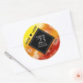 Sticker Rond 23e anniversaire de Mariage de Topaz impérial (Enveloppe)