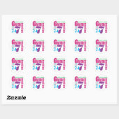 Sticker Rond 24/7 Gymnastique (Feuille)