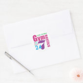 Sticker Rond 24/7 Gymnastique (Enveloppe)