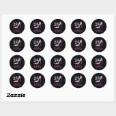 Sticker Rond 24 C'Est Mon K Haut Talon 24E (Feuille)