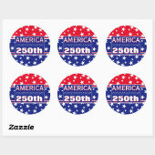 STICKER ROND 250 AMÉRIQUE (Feuille)