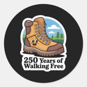 Sticker Rond 250 ans 1776-2026 250e anniversaire Randonnée