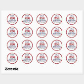 Sticker Rond 250 Years America Anniversary  (Feuille)