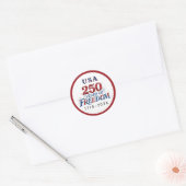 Sticker Rond 250 Years America Anniversary  (Enveloppe)