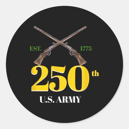 Sticker Rond 250e anniversaire de l'armée (Devant)