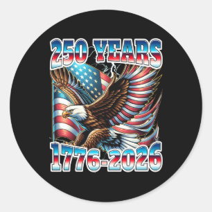 Sticker Rond 250e anniversaire États-Unis