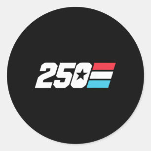 Sticker Rond 250e anniversaire États-Unis _1