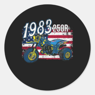Sticker Rond 250r Atc 1983 83 4 juillet American