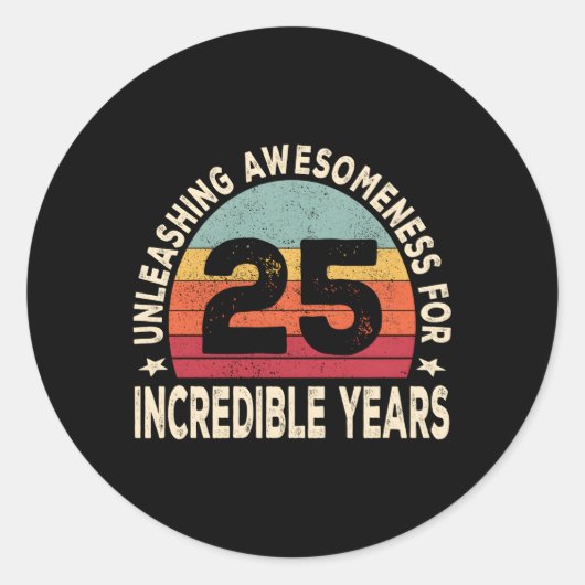 STICKER ROND 25 25E 1998 (Devant)