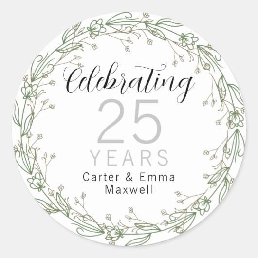 Sticker Rond 25e anniversaire  (Devant)