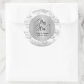 Sticker Rond 25e anniversaire du Mariage d'argent (Sac)