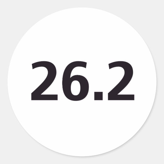Sticker Rond 26,2 ronde (Devant)