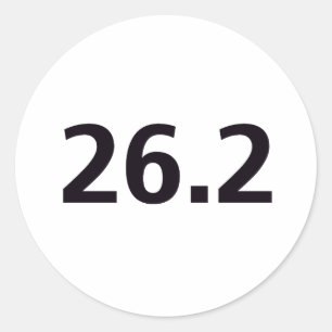 Sticker Rond 26,2 ronde