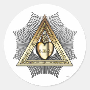 Sticker Rond 26e degré : Ami et Frère Éternel