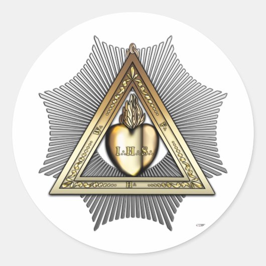 Sticker Rond 26e degré : Ami et Frère Éternel (Devant)