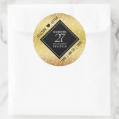 Sticker Rond 27e anniversaire du Mariage de musique (Sac)