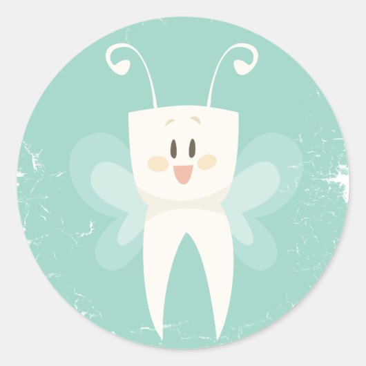 Sticker Rond 28 février - Journée de la fée des dents (Devant)