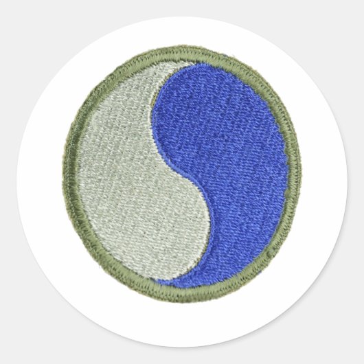 Sticker Rond 29e infantry (Devant)