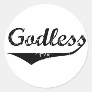 Sticker Rond 2 athée