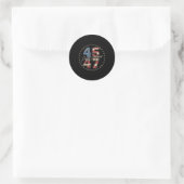 Sticker Rond (2 Côté) Trump Inauguration 2025 Reprendre l'Améri (Sac)