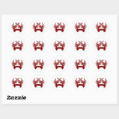 STICKER ROND 2 GUNS HAUT PERSONNALISABLES (Feuille)